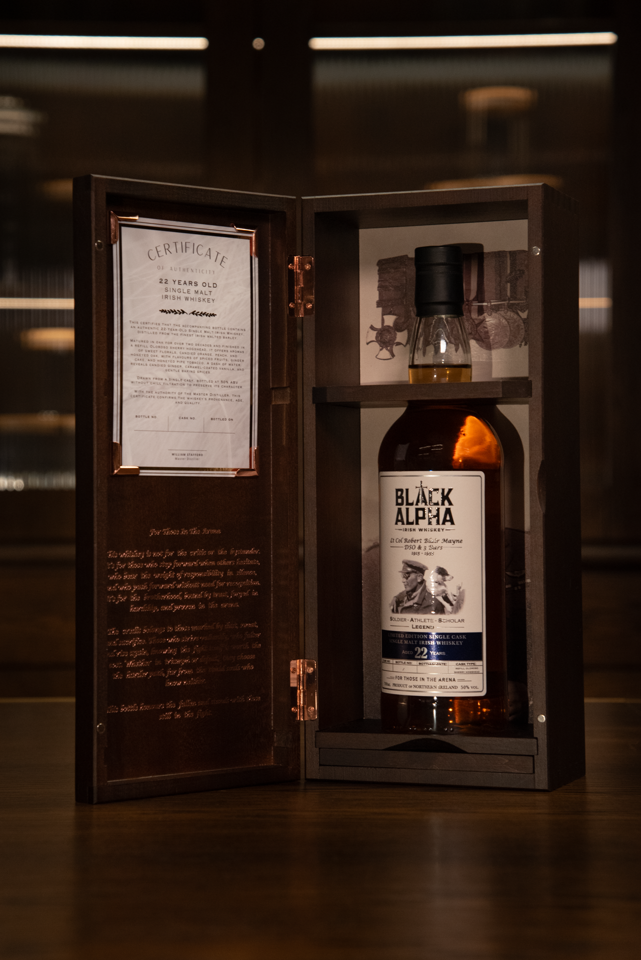 Blair Mayne Limited Edition 22 Year Single Malt Irish Whiskey