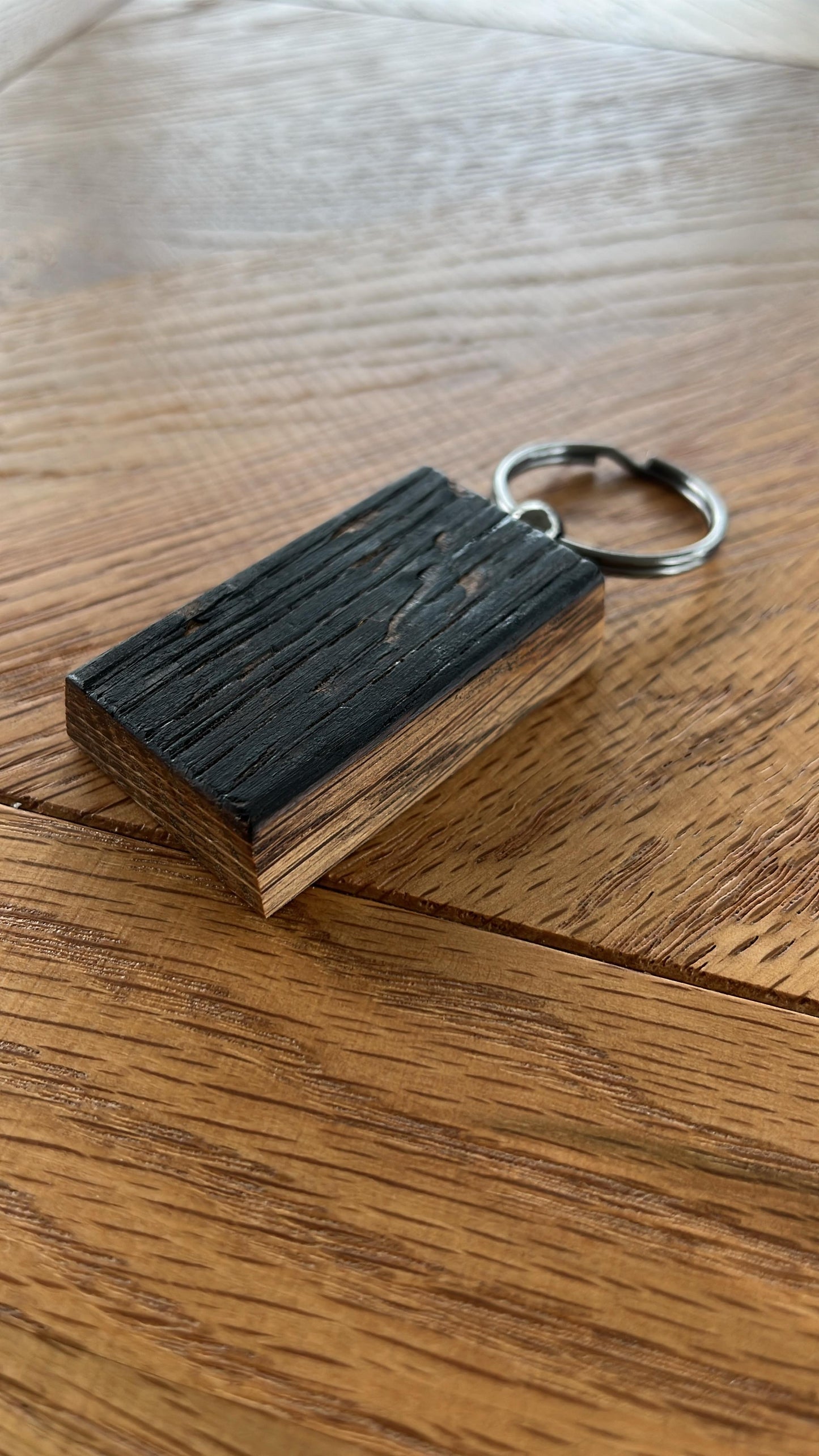 Handmade Oak Keyring