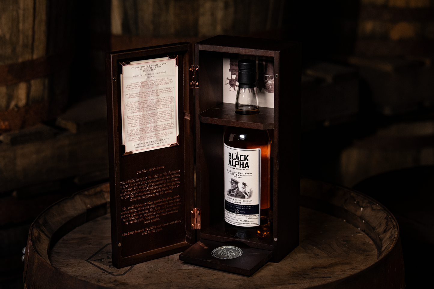 Blair Mayne Limited Edition 22 Year Single Malt Irish Whiskey